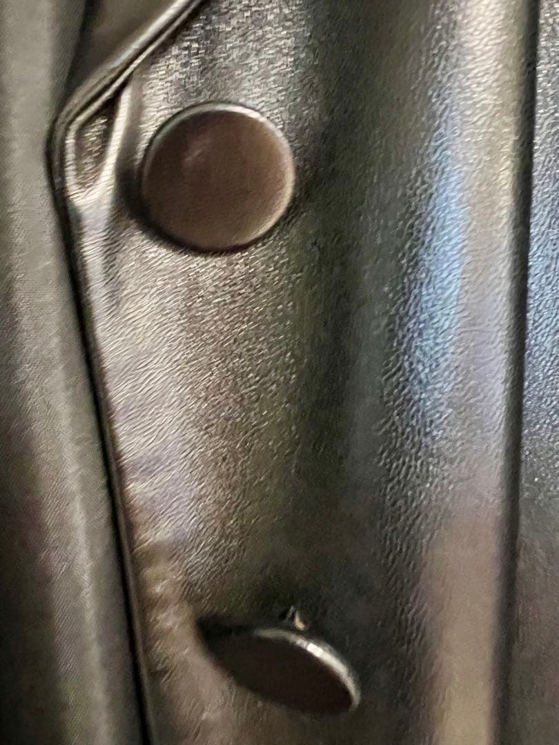 美品　アニエスベー　黒　ラムレザー コート　Ｍ