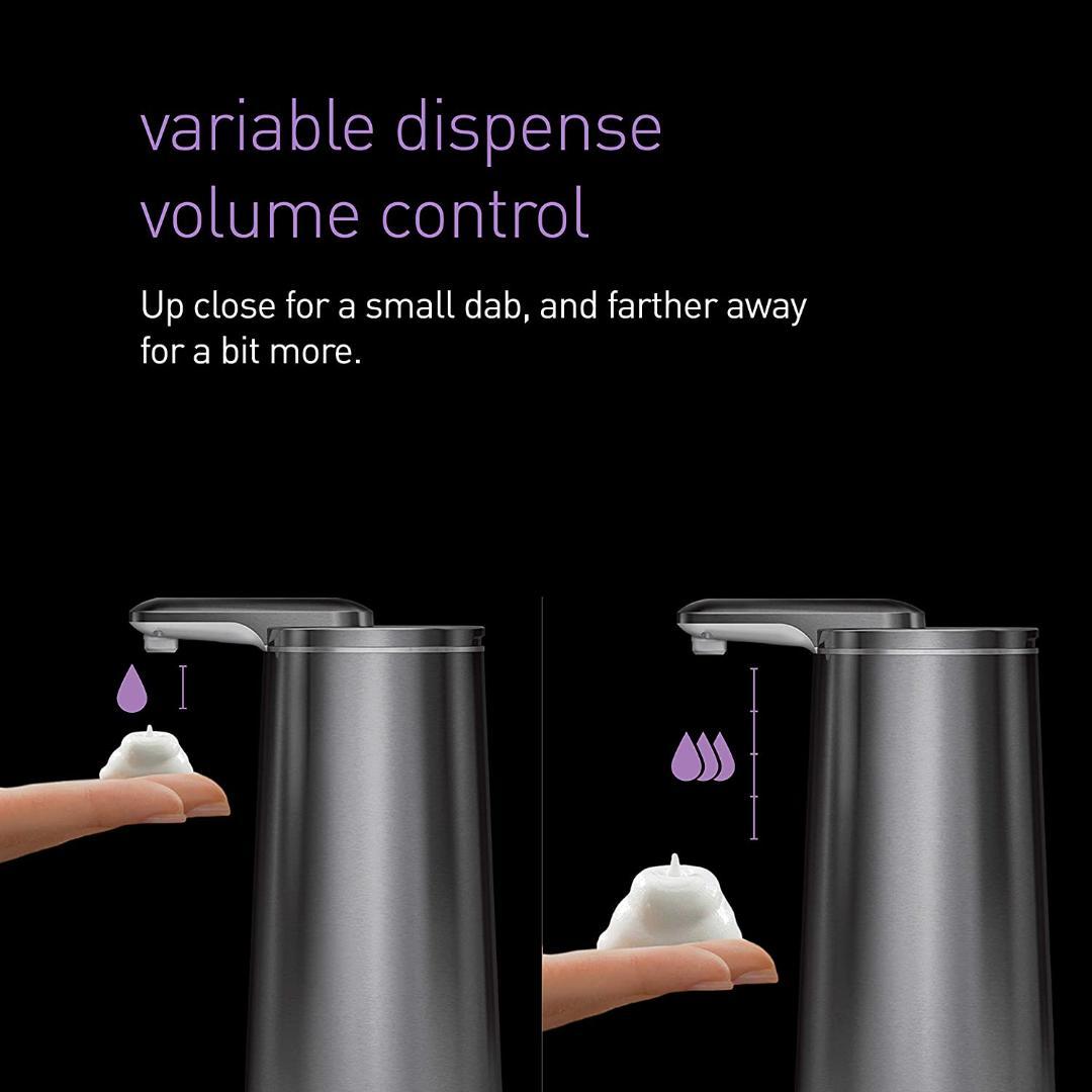 【泡タイプ】シンプルヒューマン タッチフリーフォームディスペンサー ツヤタイプ