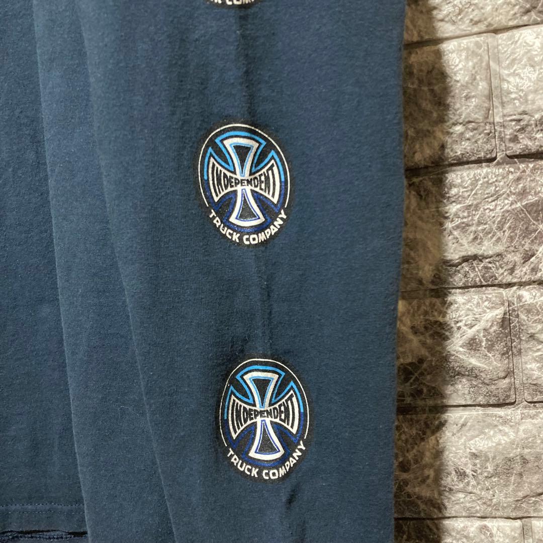 INDEPENDENT ロンT ネイビー インディペンデント スケーター M
