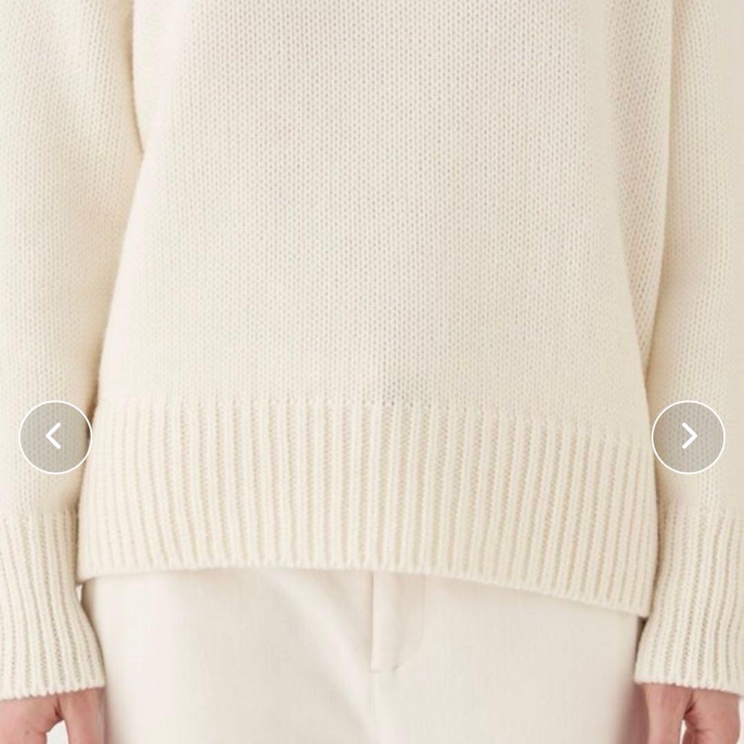 ギャルリーヴィー　ファインウーステッド クルーネックプルオーバー