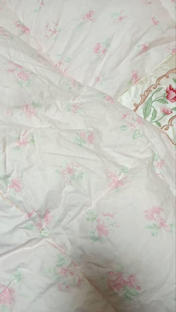 未使用　丸八真綿　肌掛けふとん　羽毛　ダウン90％ 　0.5キロ　 シングル