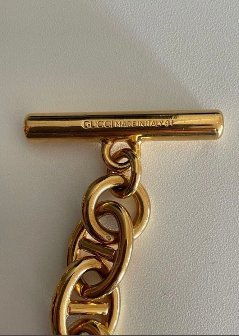 グッチ／トムフォード期☆シェーヌダンクル ☆ネックレス／ゴールド