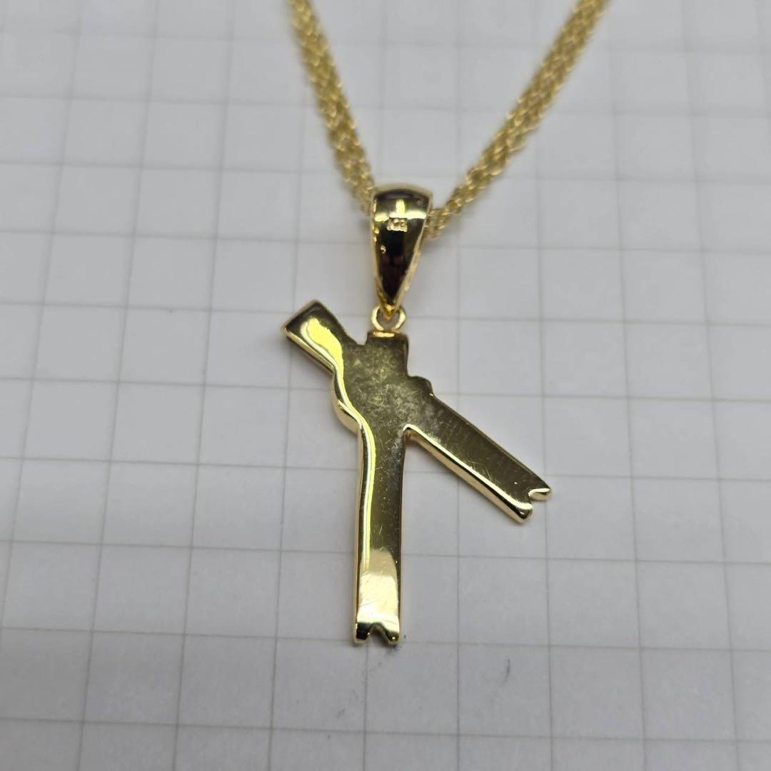 18金ミンサー、サンペンダントネックレス6.43g44センチ ユニセックス