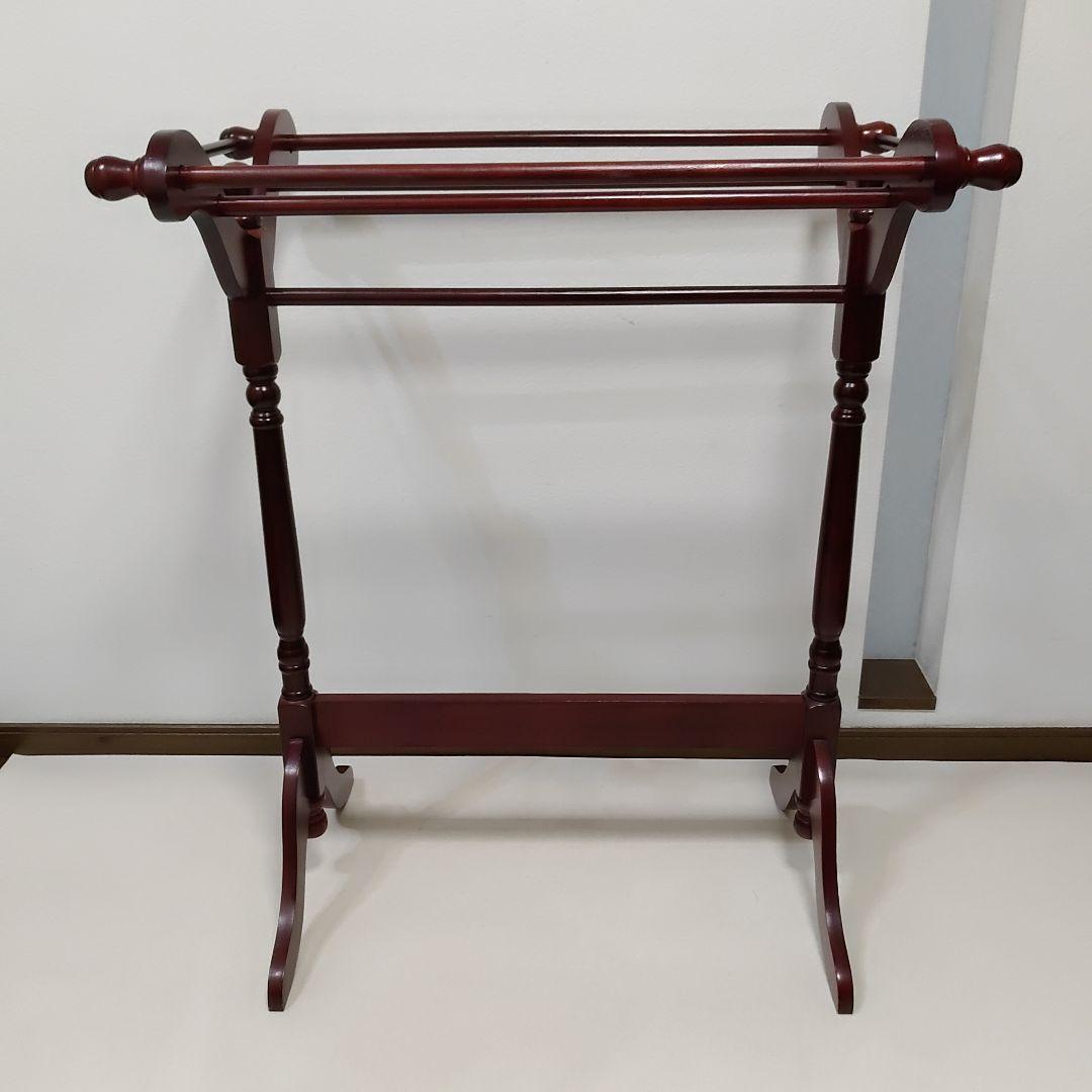 アンティーク調　キルトラック 　ブランケットラック　タオル　スーツ　送料無料