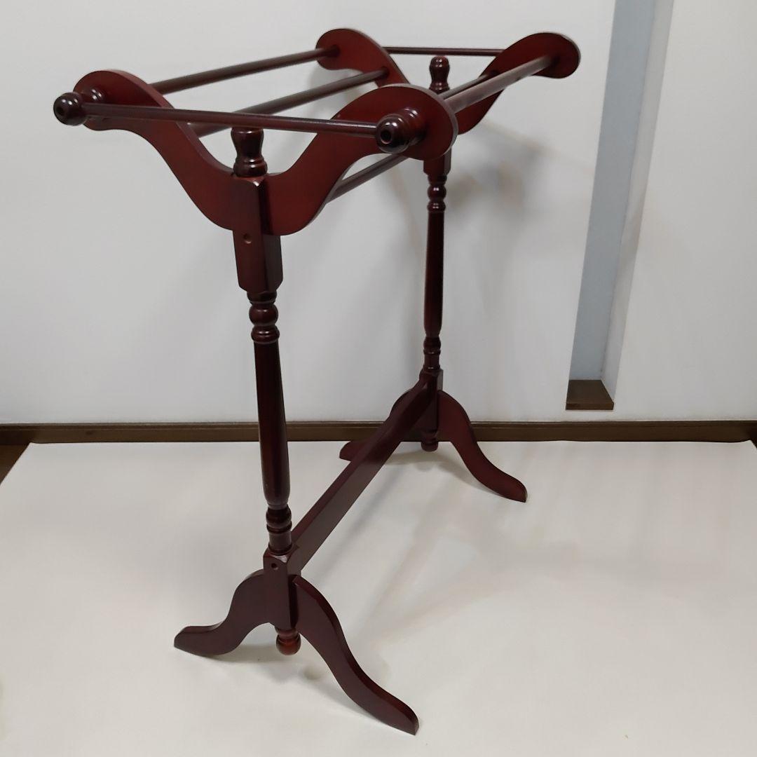 アンティーク調　キルトラック 　ブランケットラック　タオル　スーツ　送料無料