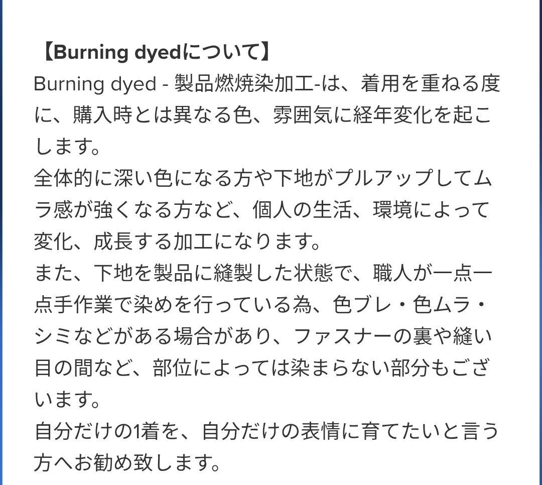 STRUM SLATER シングルライダース バーニングダイ