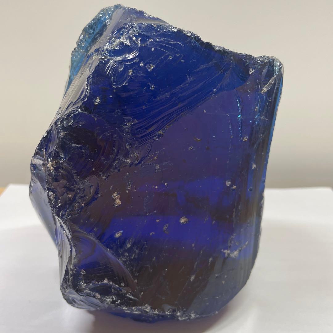 お値下げ　希少アンダラクリスタル　特大　ネイビーブルー 2578g