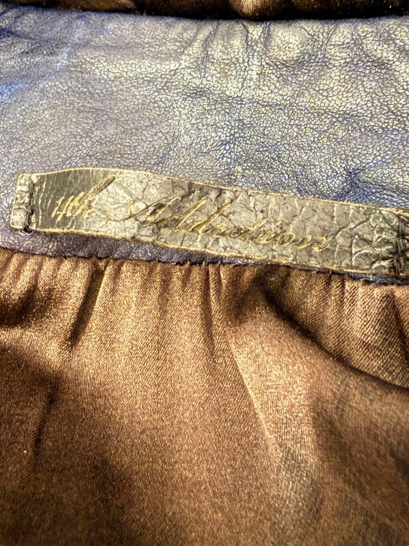 ち*え様 14th Addiction 黒レザージャケット フード付き