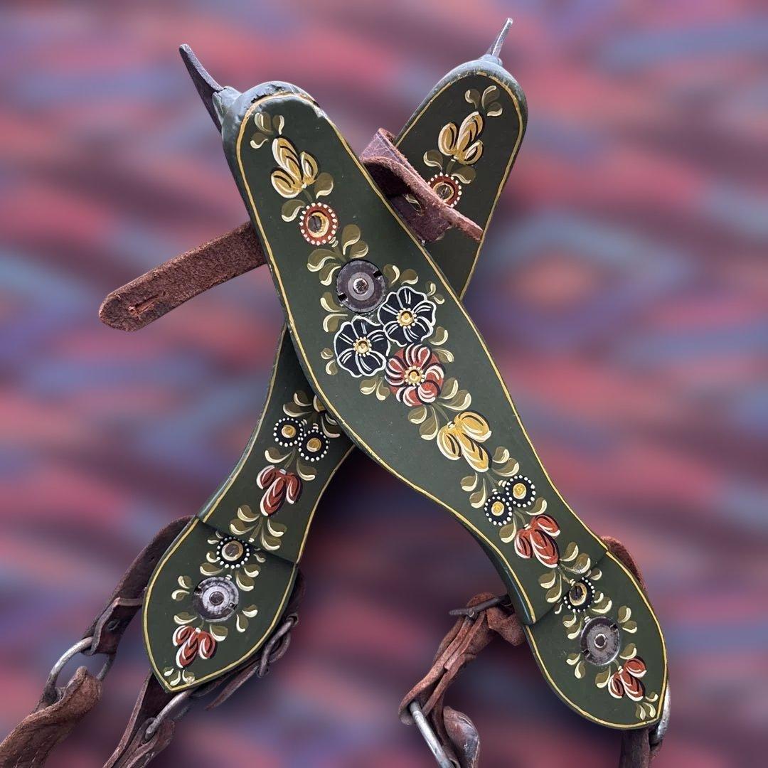 アンティーク オランダ ヒンデローペン 昔のスケート靴