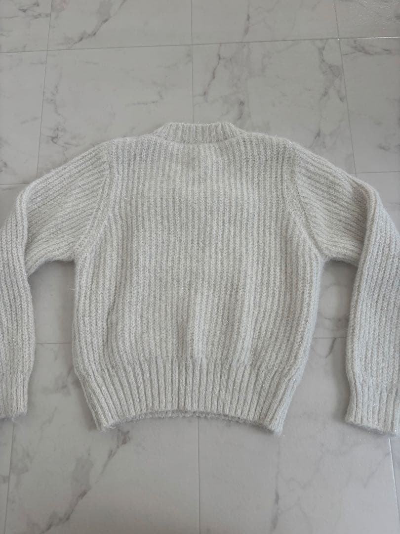 CHANEL ビジュー付きホワイトセーター