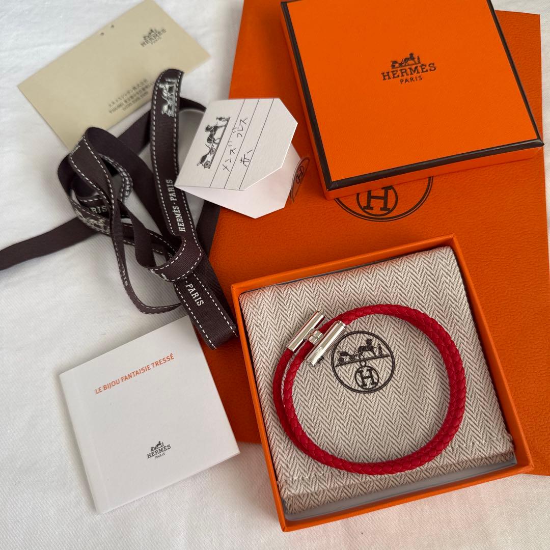 【大人気♪】新品未使用HERMES トゥルニ トレッセ レザーブレスレット