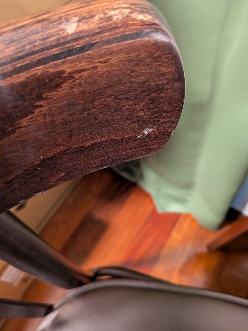 ブラウン ダイニングチェア 合成皮革