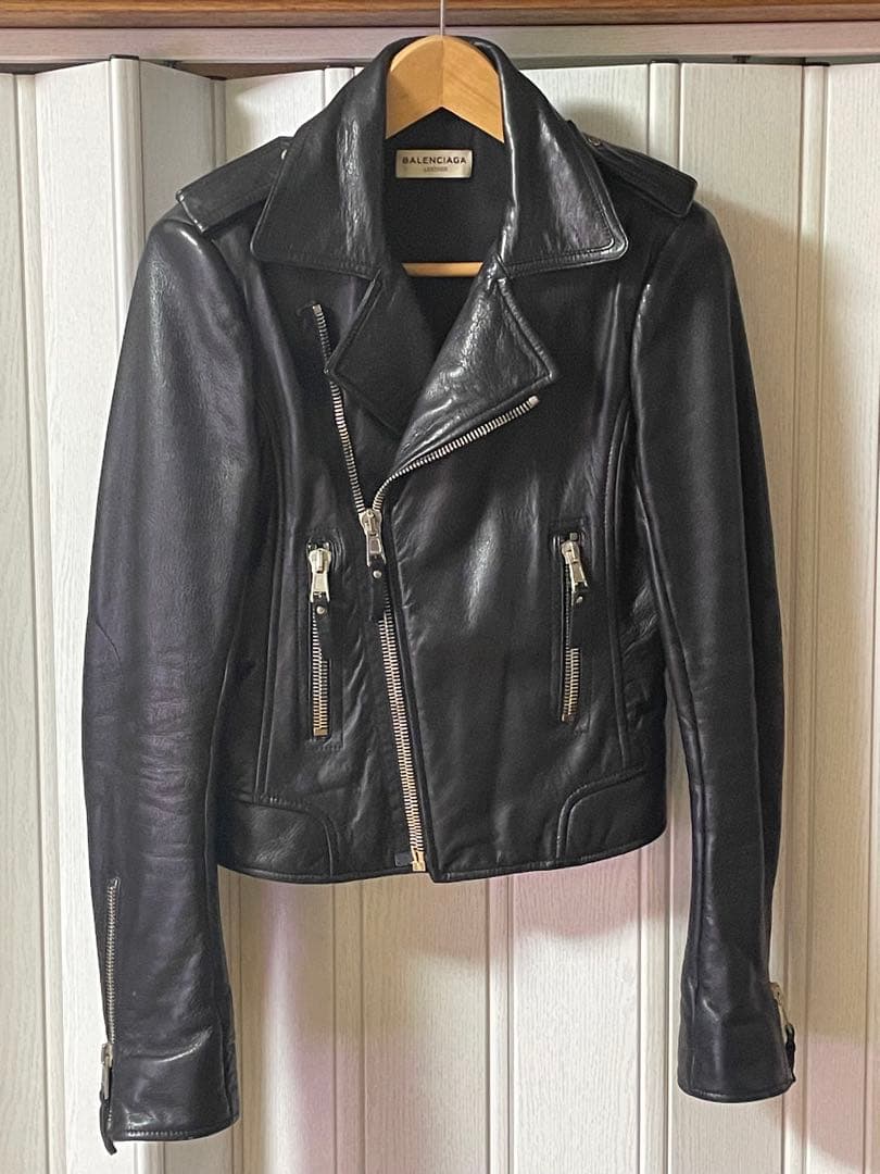 BALENCIAGA /ダブルライダースジャケットM(保存袋付き)
