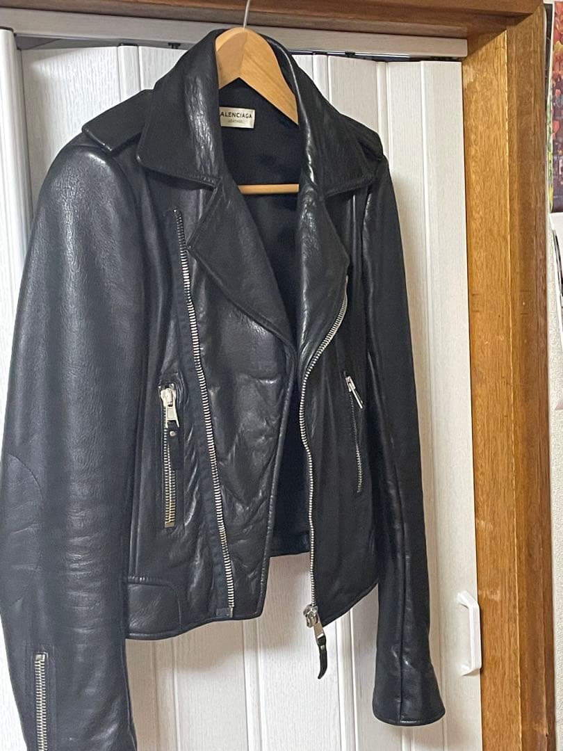 BALENCIAGA /ダブルライダースジャケットM(保存袋付き)