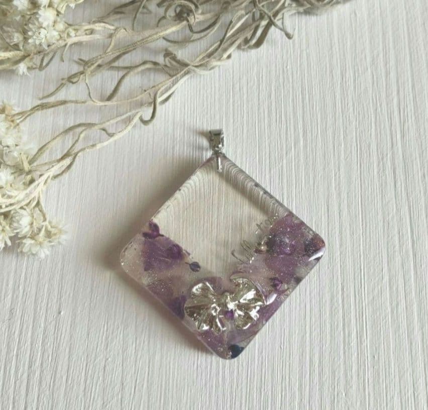 （ハンドメイド）レジンで作ったネックレスのトップNo.25