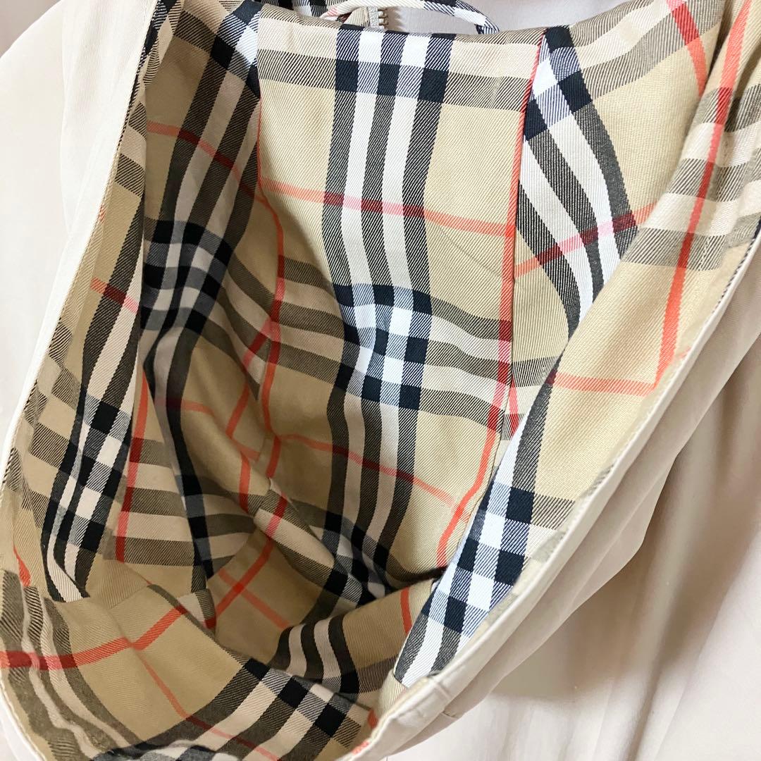 バーバリー 金ボタン ロングコート フード ノバチェック 金タグ ホースロゴ