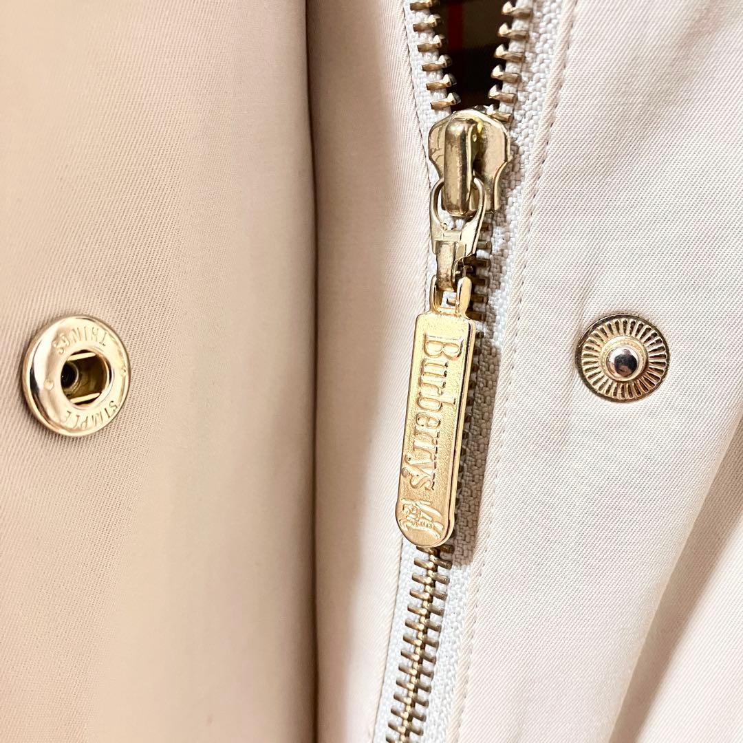 バーバリー 金ボタン ロングコート フード ノバチェック 金タグ ホースロゴ