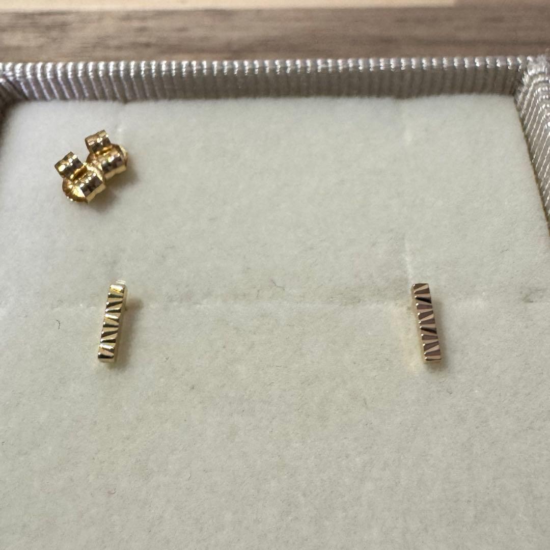 専用 ete k18YG クレールトライアングルカットピアス
