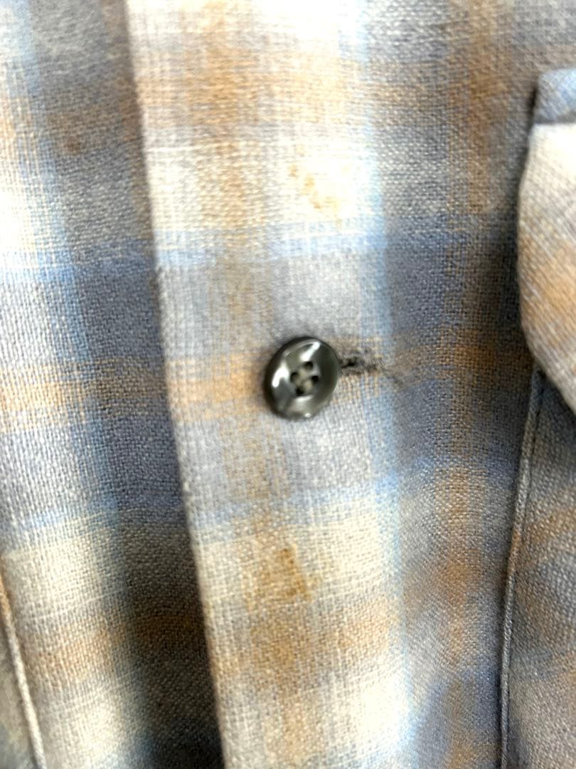 ゆ*き様 70年代 PENDLETON チェック柄 ウール ボードシャツM ペン