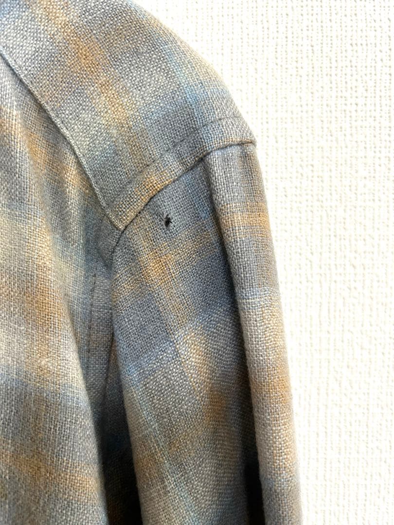 ゆ*き様 70年代 PENDLETON チェック柄 ウール ボードシャツM ペン