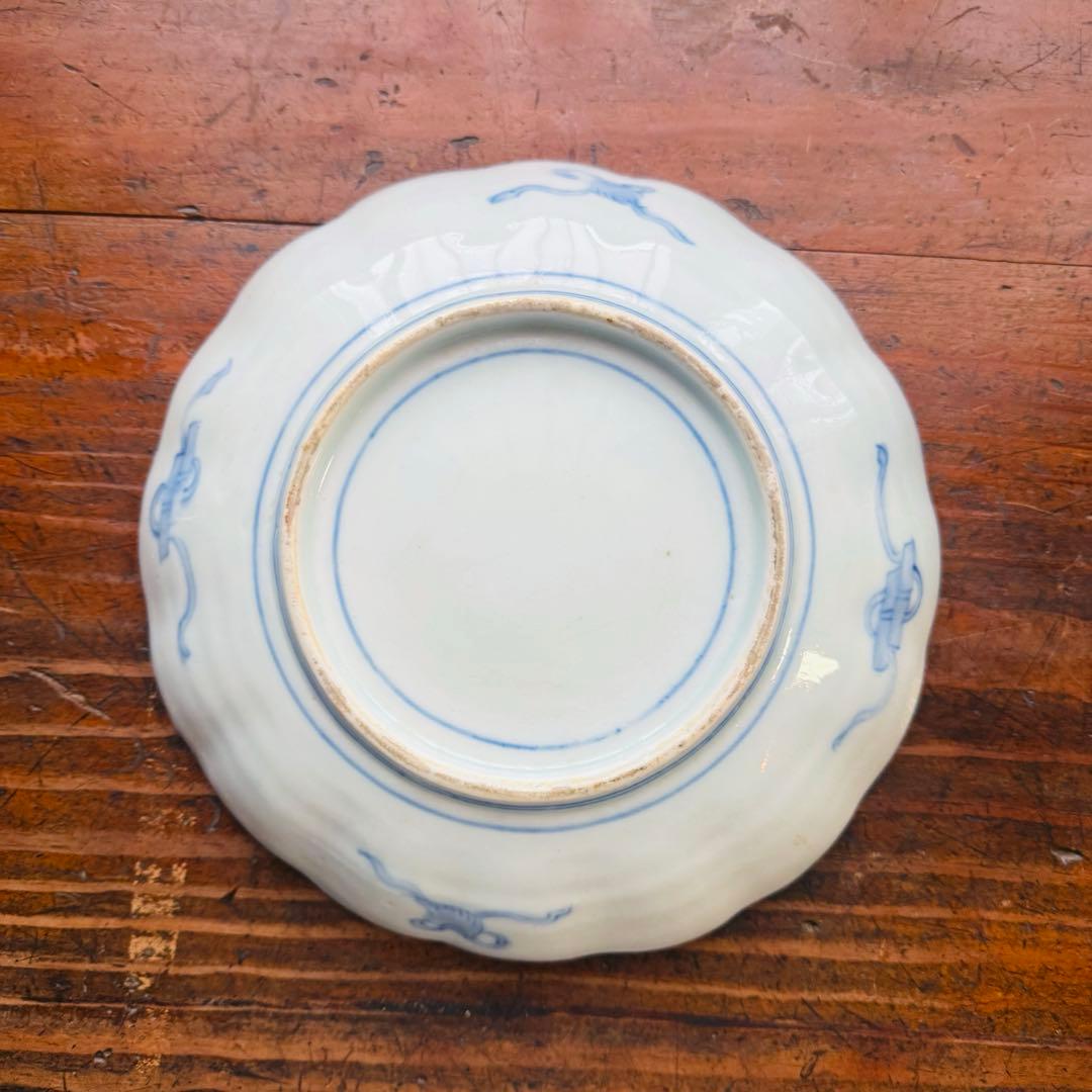 aloha34様用　金彩色絵草花文 一枚 朱塗り吸い物椀2客セット印判皿ニ枚