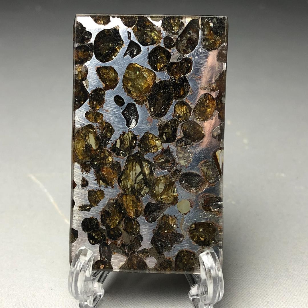 山*リ様 パラサイト隕石 隕石　石鉄隕石　セリコ隕石 美品　重さ約11ｇ　共箱