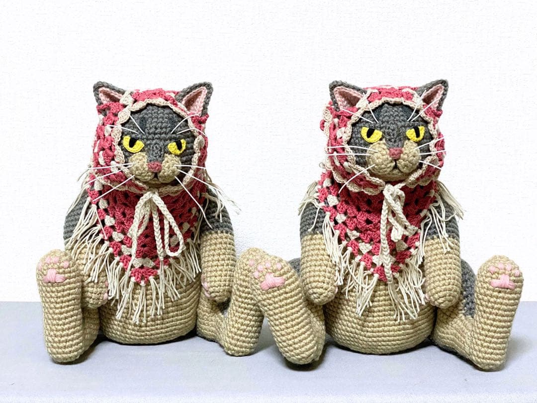 【やまだページ】アビシニアンさんのあみぐるみ2つ