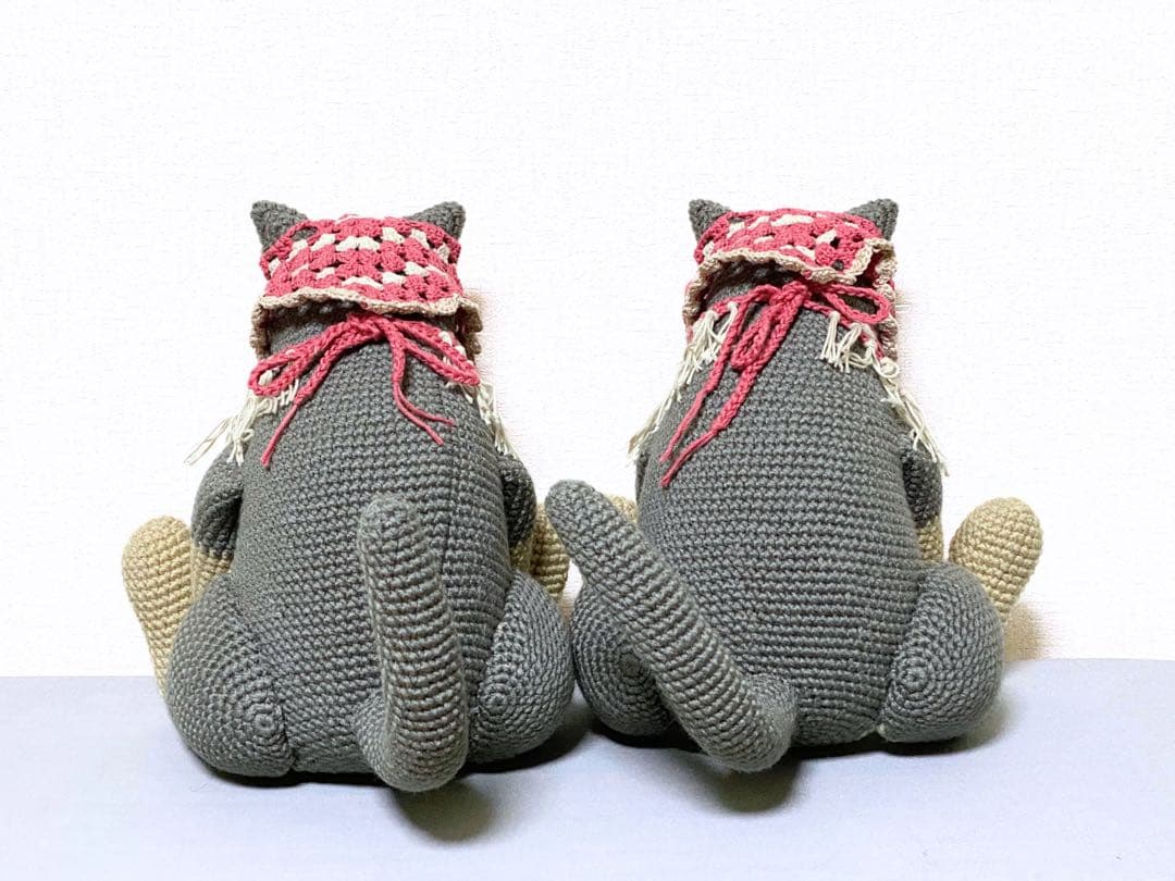 【やまだページ】アビシニアンさんのあみぐるみ2つ