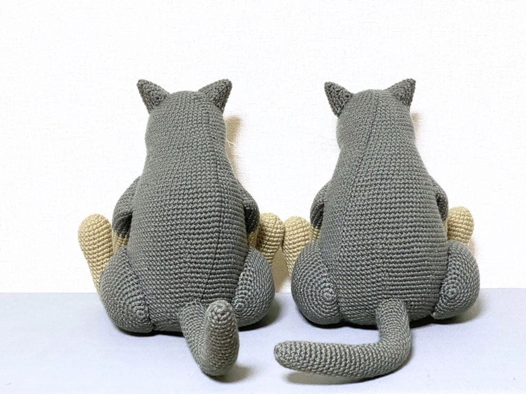 【やまだページ】アビシニアンさんのあみぐるみ2つ
