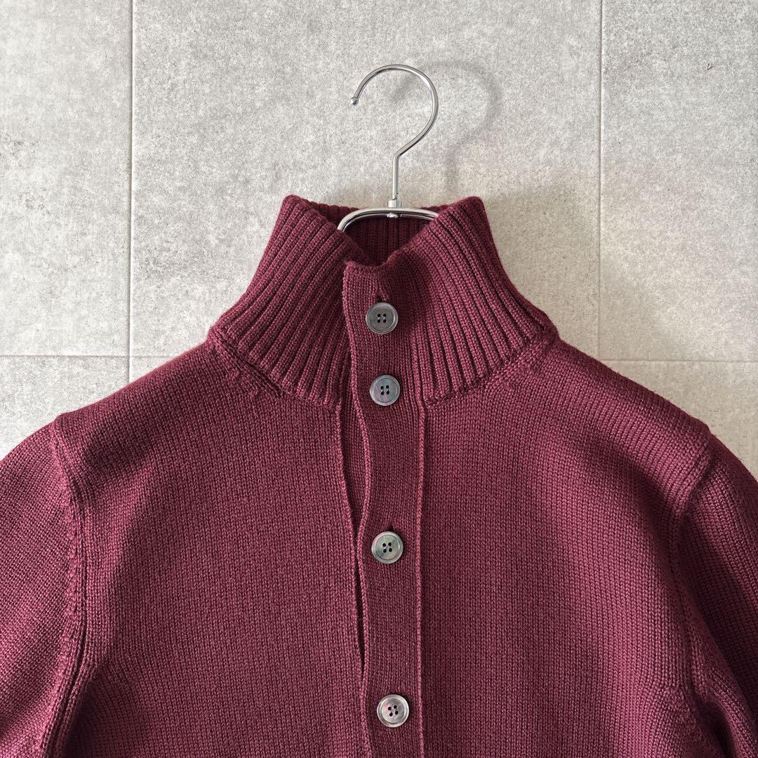 美品✨定価8,9万 ザノーネ キョート 5Gスタンドカラーカーディガン 50