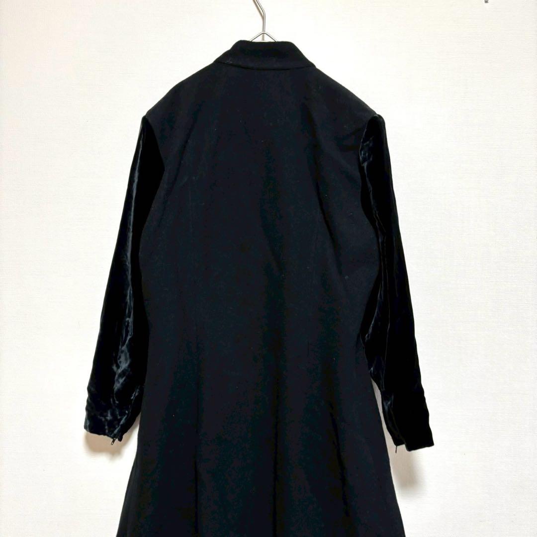 HIROKO KOSHINO ロングコート 黒 ブラック 9 アウター 上品