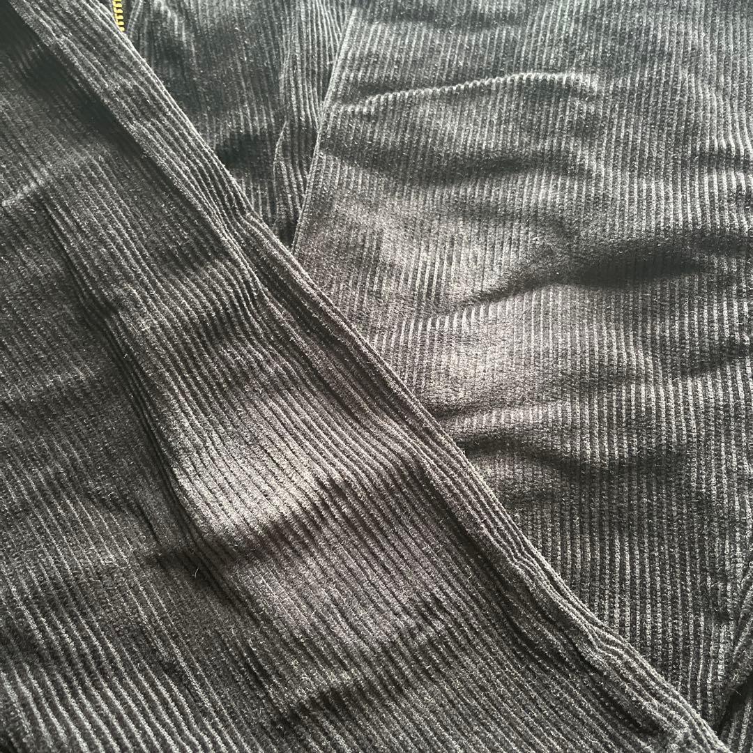 クックマン コーデュロイ セットアップ 黒 L