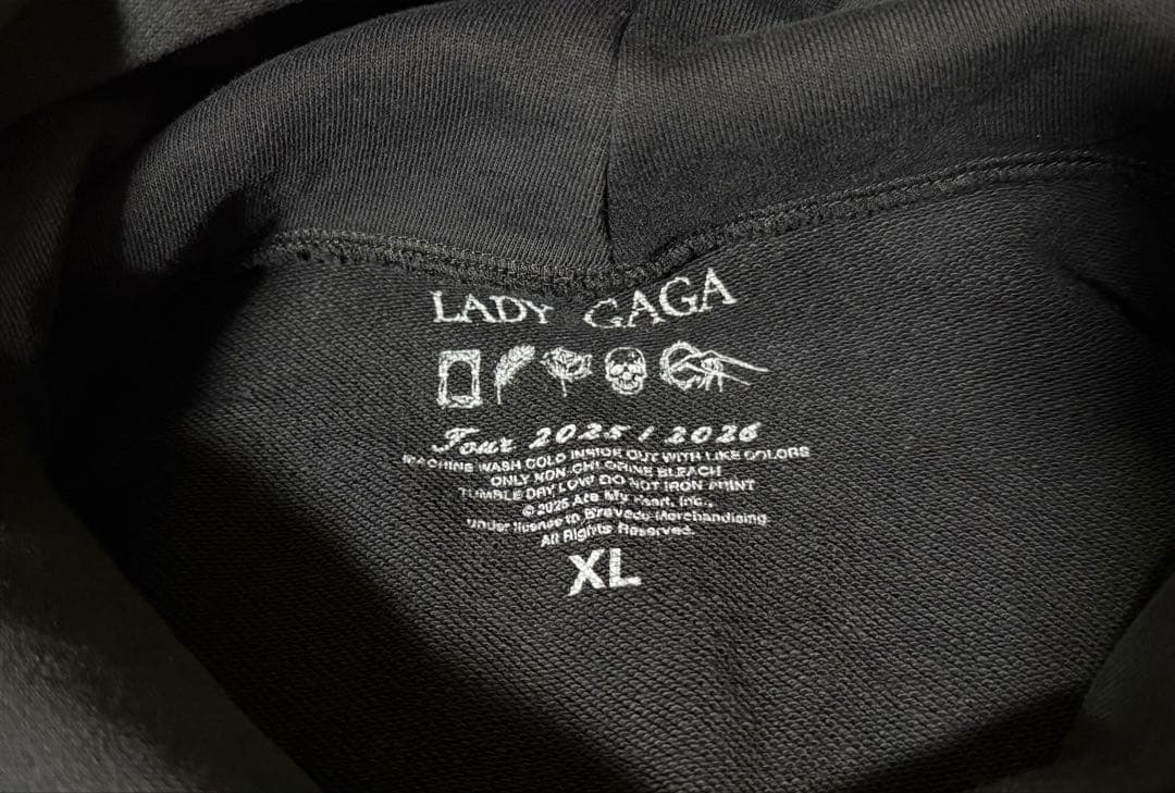 早い者勝ち価格！レディーガガ Lady Gaga 2026ライブ パーカー XL