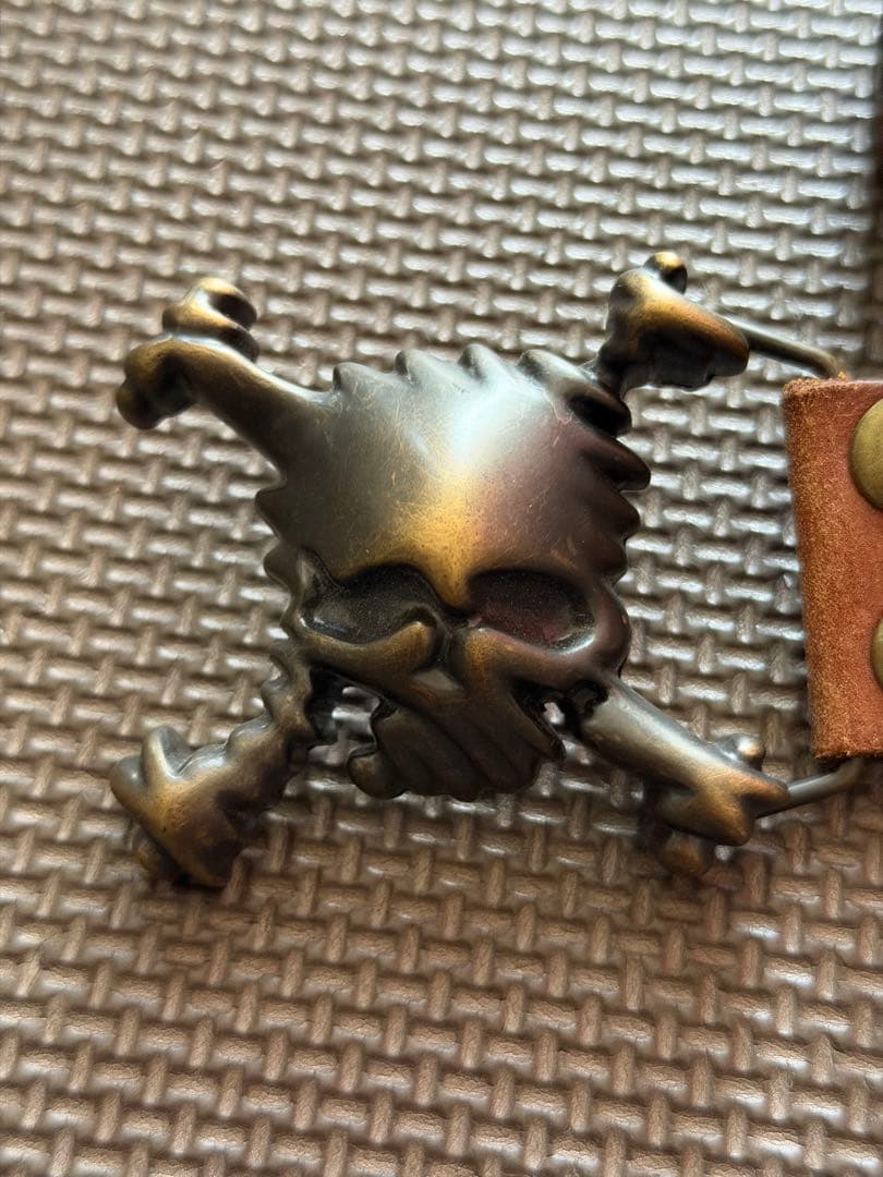 OAKLEY（オークリー）3Dスカル バックル ベルト ブラウン（茶）／中古