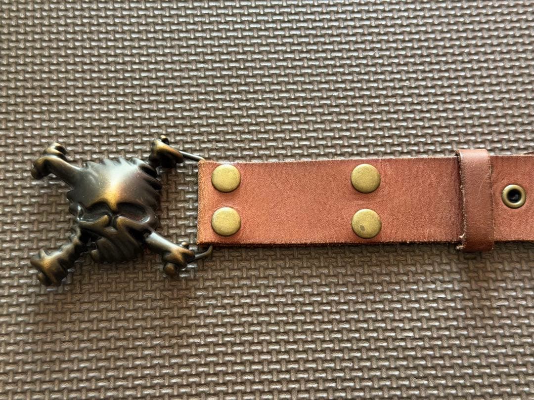 OAKLEY（オークリー）3Dスカル バックル ベルト ブラウン（茶）／中古