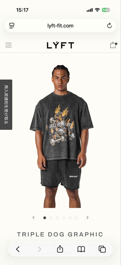 トップス TRIPLE DOG GRAPHIC VINTAGE BIG T-SHIRT