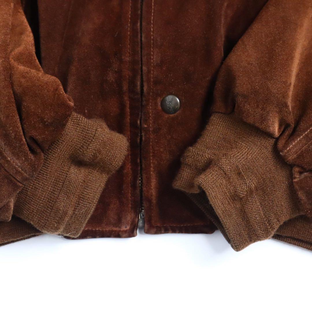 Vintage イタリア製 2way スウェード レザー フライトジャケット