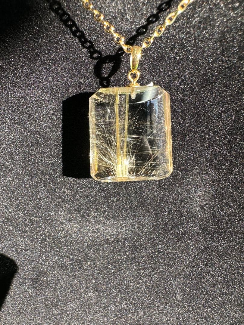 K18 ゴールド ルチルクォーツ ペンダントトップ