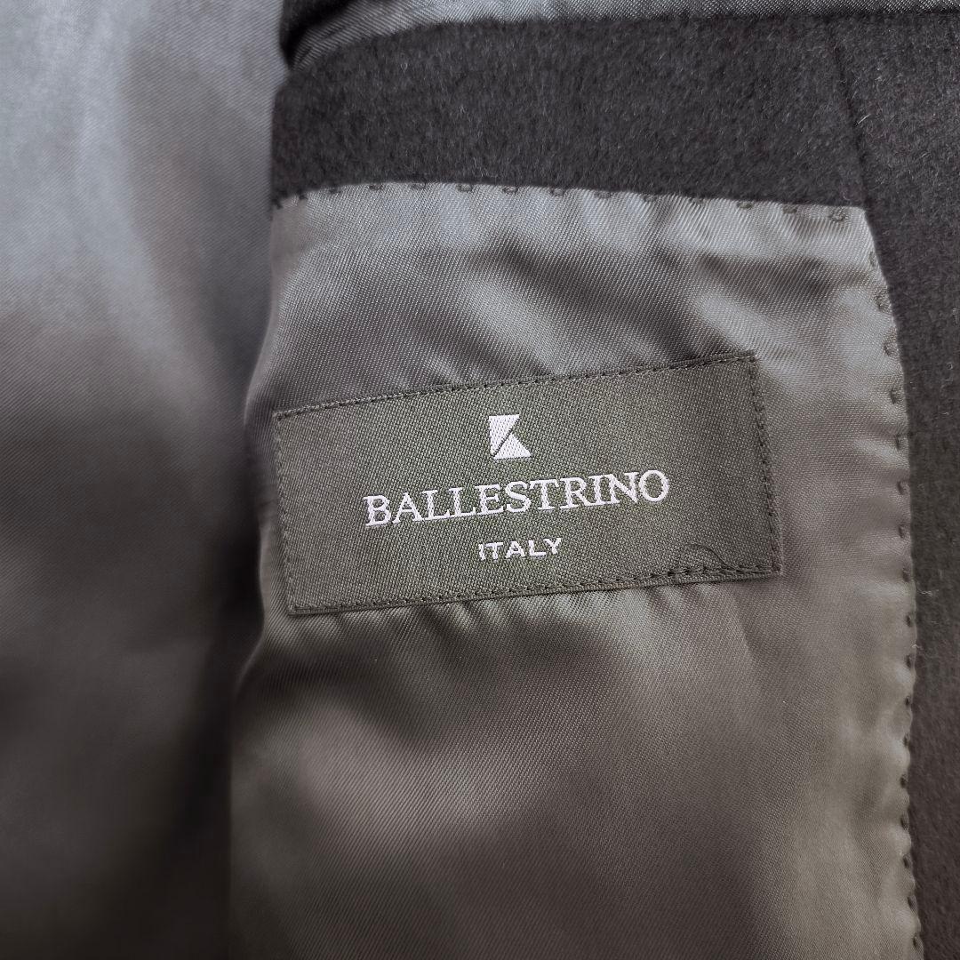 新品 カシミヤ100% BALLESTRINO ITALYステンカラーコートLL