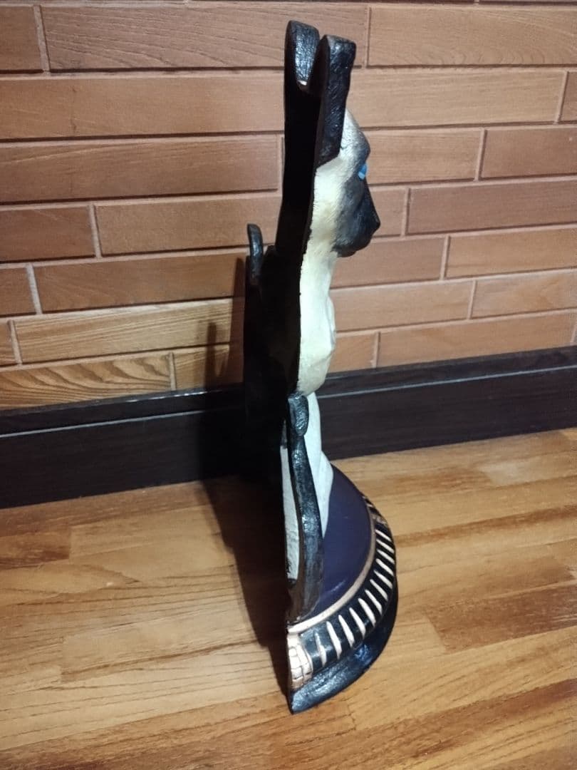 シャム猫 オブジェ ドアストッパー 金属製 置物 ネコ彫刻 インテリア小物 雑貨