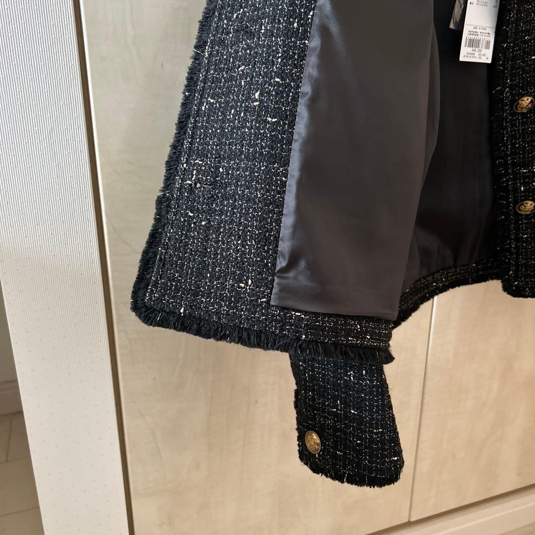 23区 ブラック ツイード　ジャケット 38