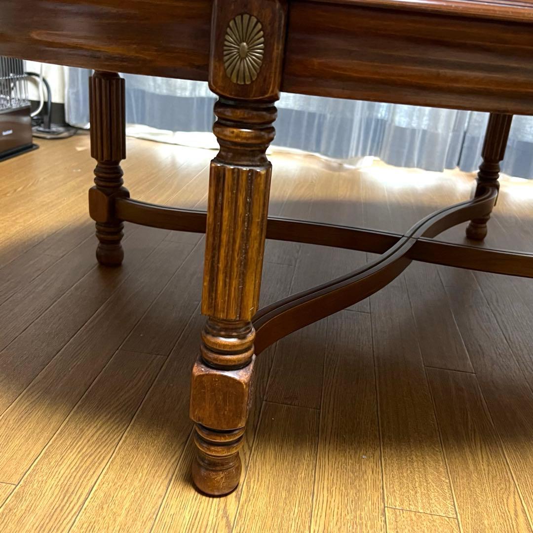 テーブル　輸入家具　高さ40cm 楕円形