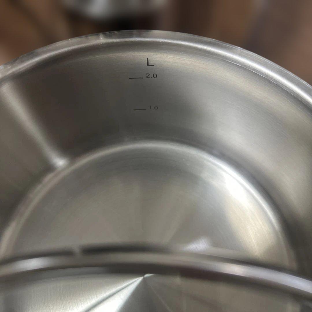 [新品]Fissler 両手鍋 4L +2Lステンレス