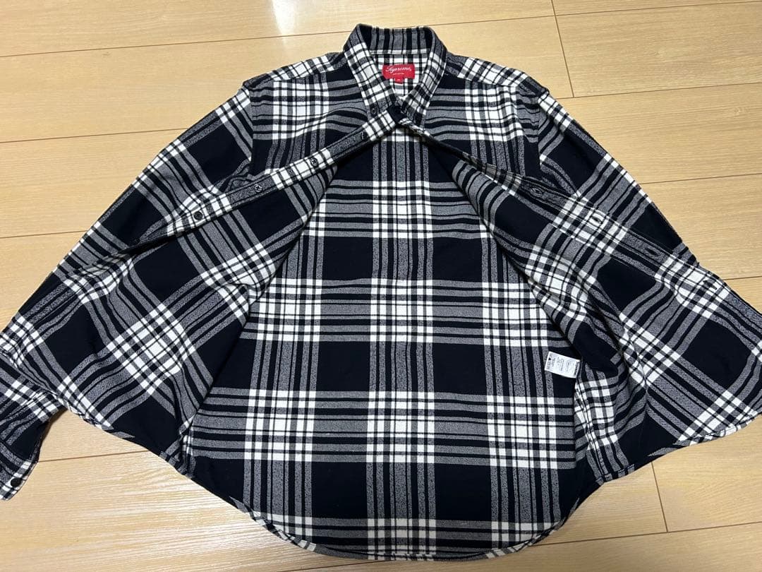 supreme flannel shirt 中古 M