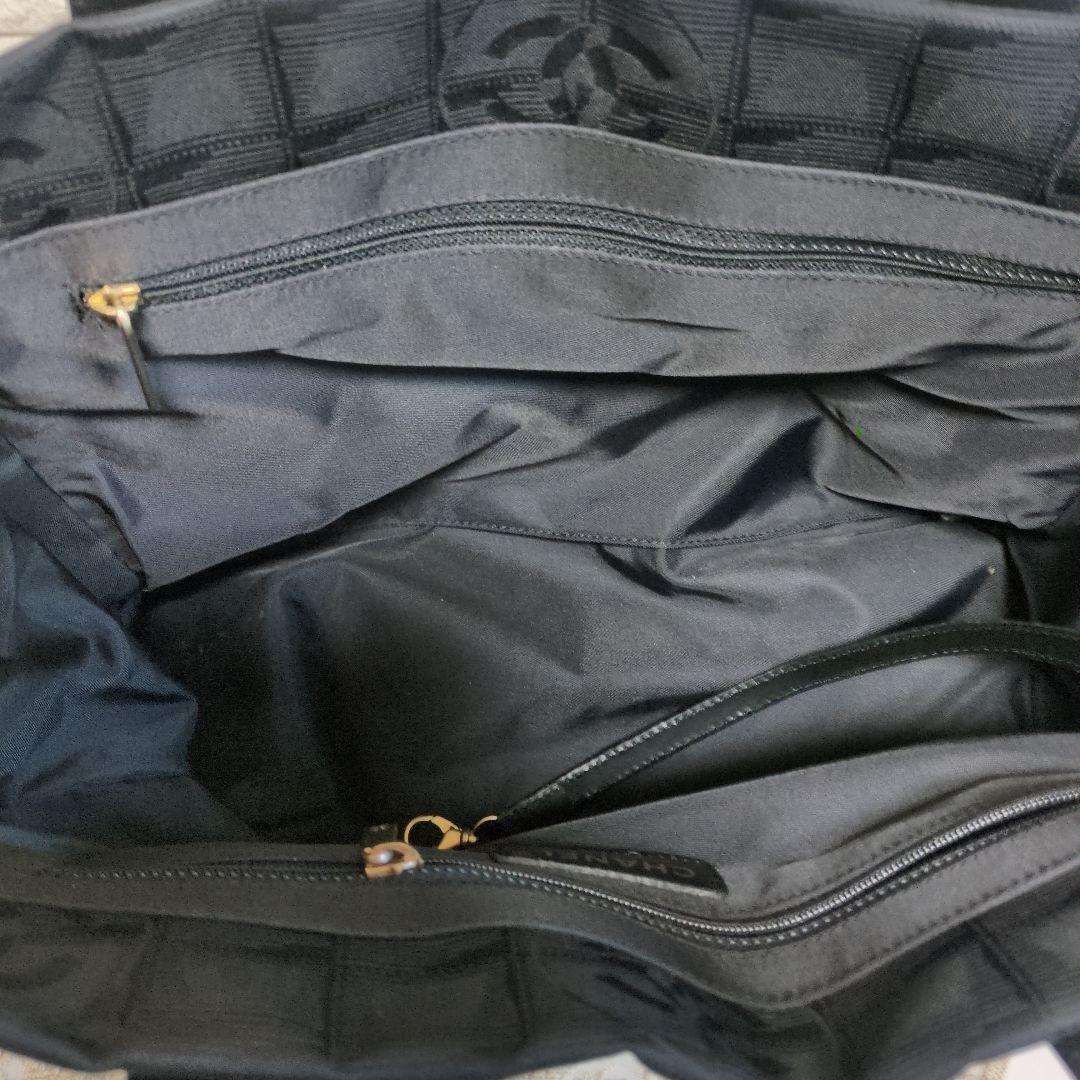 CHANEL トラベルライン ブラック トートバッグ