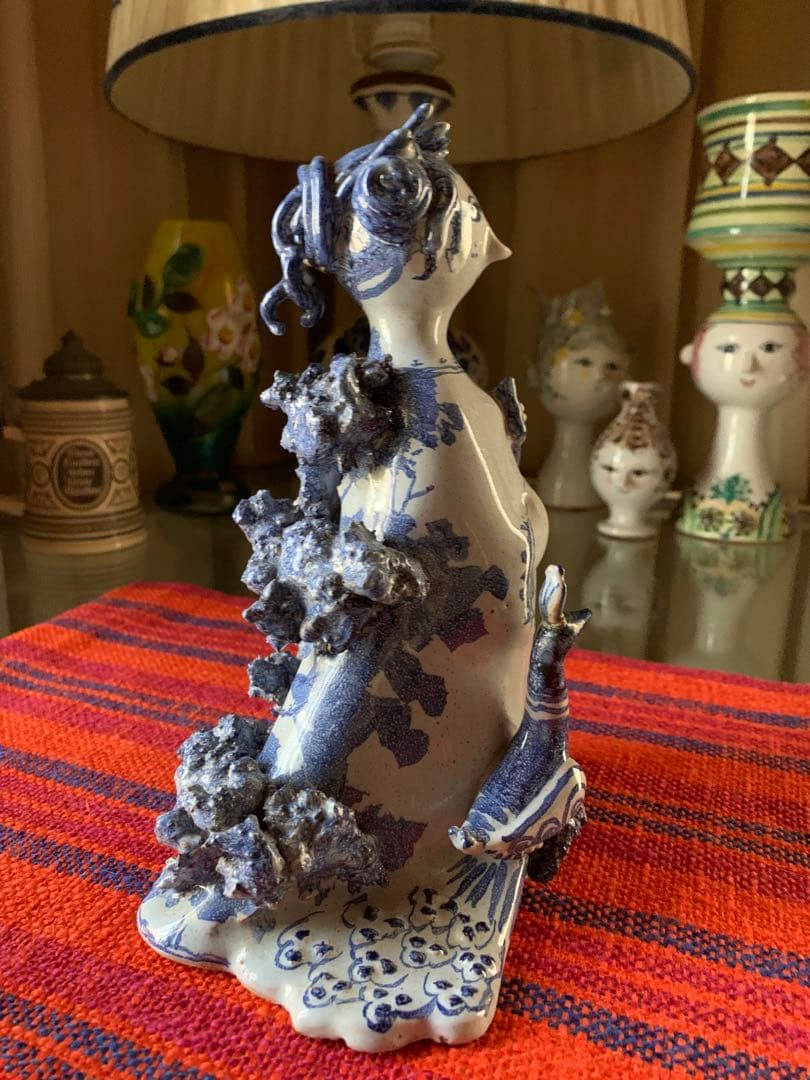 ビヨンヴィンブラッド　ビンテージ1960年スタジオ手書き一点物作品孔雀レディー