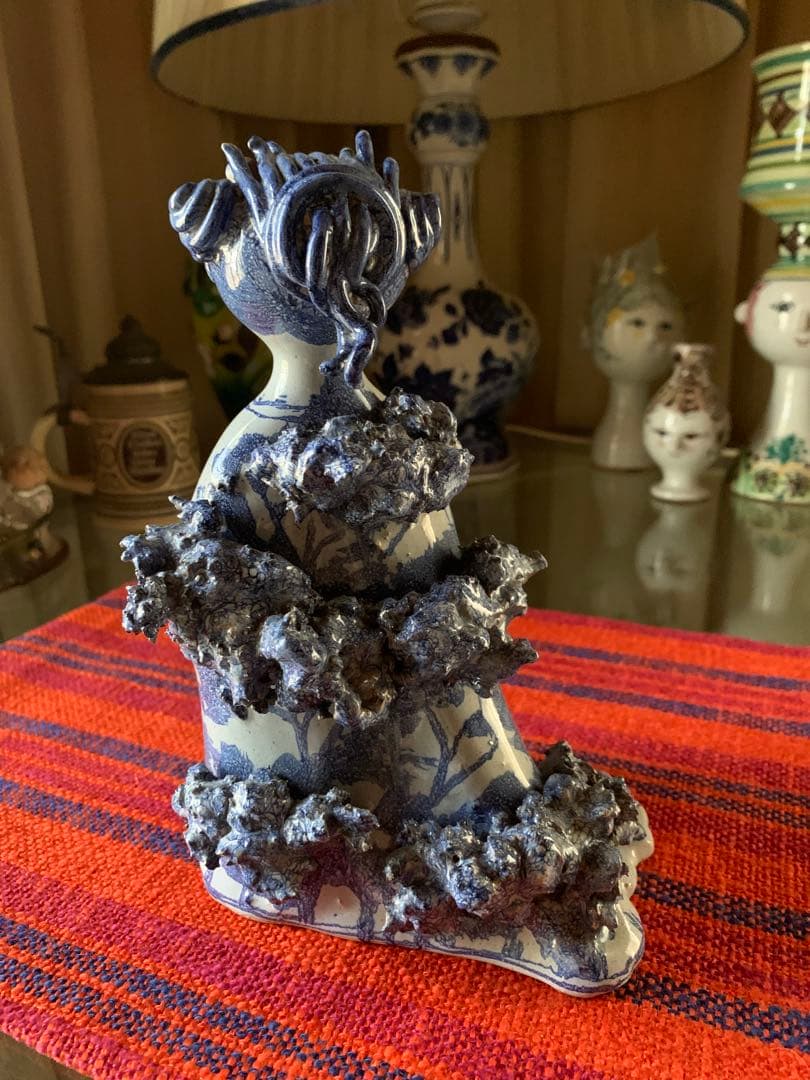 ビヨンヴィンブラッド　ビンテージ1960年スタジオ手書き一点物作品孔雀レディー