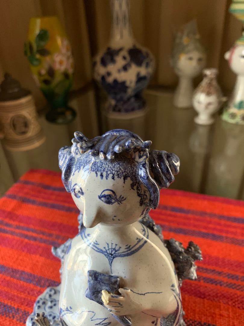 ビヨンヴィンブラッド　ビンテージ1960年スタジオ手書き一点物作品孔雀レディー