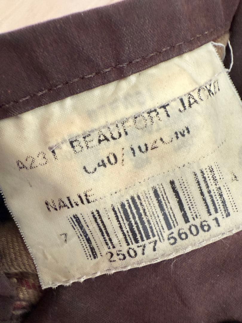 ビ*ン様 BARBOUR(バブアー) BEAUFORT(ビューフォート) 英国製