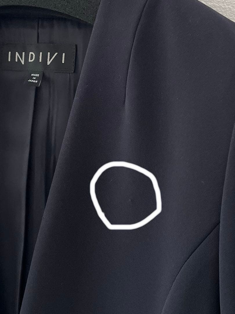 INDIVI ネイビースーツ 3点セット36